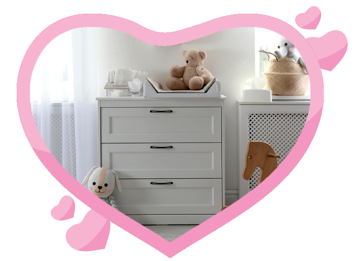 Changing Table with Drawers